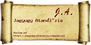 Jagyugy Atanázia névjegykártya